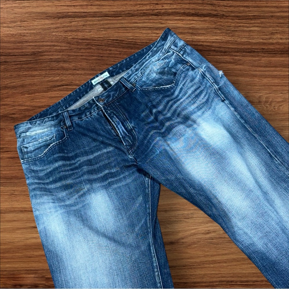 Men's Blue Washed Denim Jeans